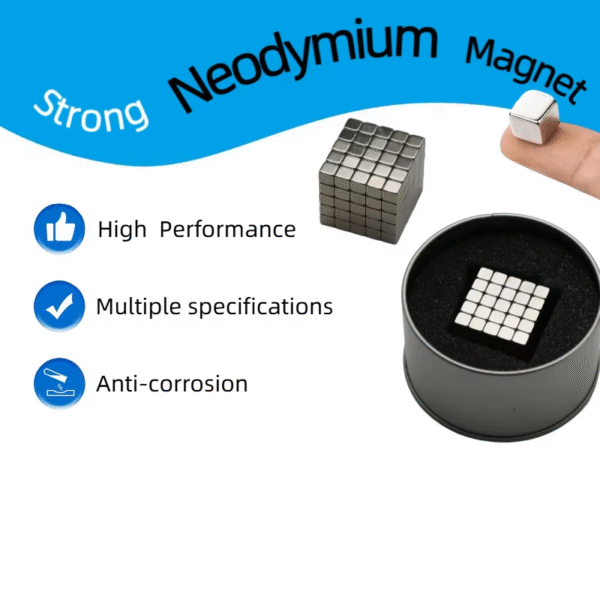 Child engaging with 5mm neodymium magnet cubes for educational playtime