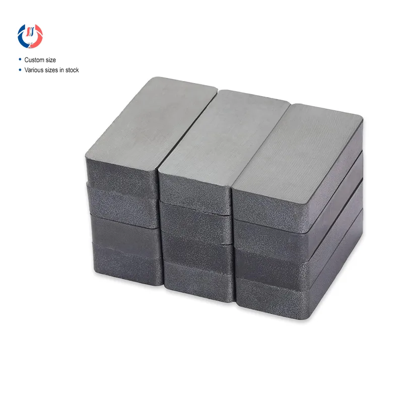Ferrite blocks ceramic magnets in rectangular shape, Y30/Y35 grade for craft projects