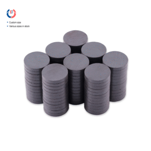 Stacked permanent ceramic ferrite disc magnets (D20x3mm) for crafts, custom size & in-stock options