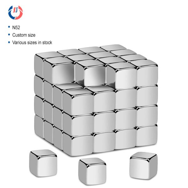 5mm nickel-plated neodymium magnet cube building block for kids' educational toys