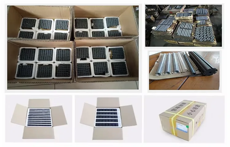 Magnet factory product packaging and inventory display, showcasing organized storage of custom magnets