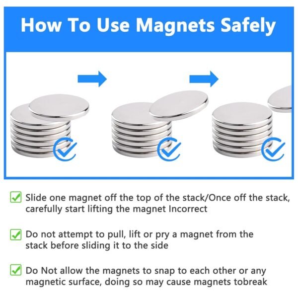 Single small disc neodymium magnet with N42 grade, detailed with dimensions, magnetic properties, and surface treatment